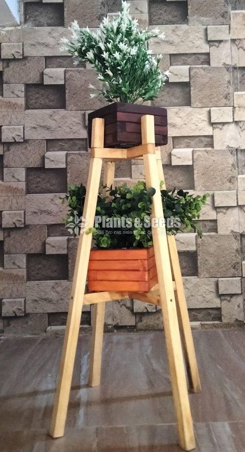 Wooden Plant Stand 