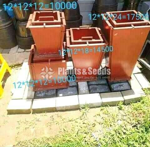Square angle flower pot mold