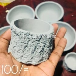 Cement Pots designs for SucculentsCactus & Bonsai 