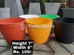 Plastic Barrel pots