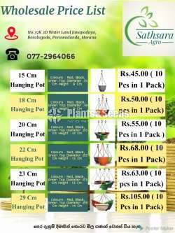 Whole sale Plastic Pots 